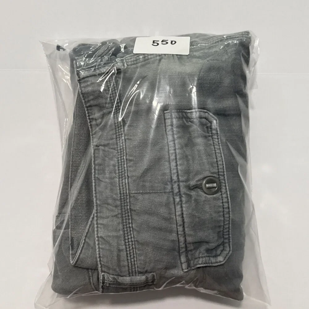 Faherty Linen Cotton Blend Light Gray Cargo Shorts Men's Size 38 Waist 9